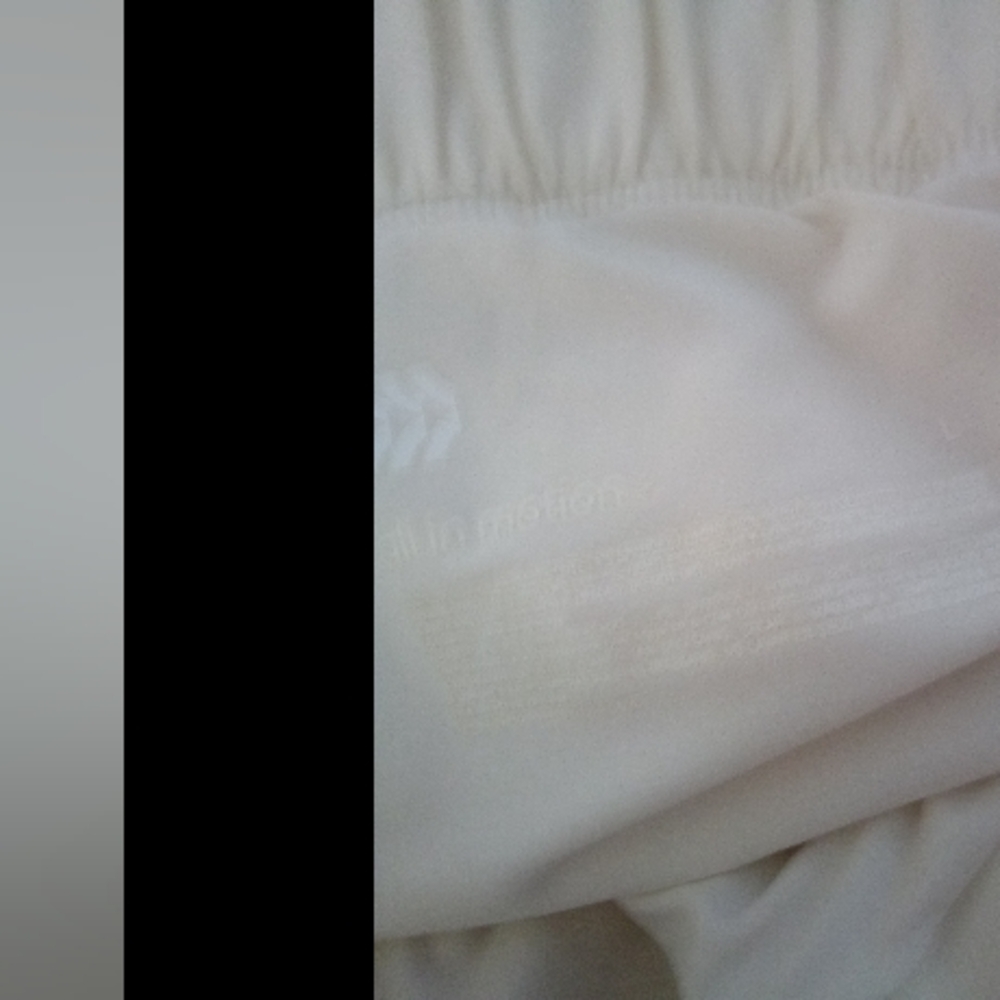 2/$20 White athletic skort short Drawstring Waist Rounded Hem Pockets LARGE - Picture 12 of 13
